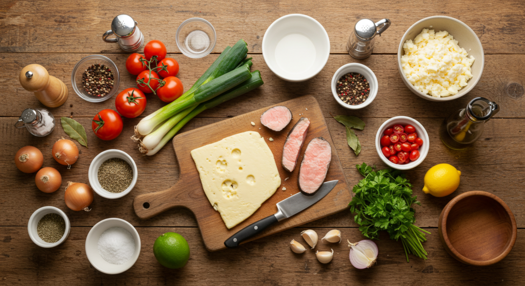 Pizza au saumon : 5 recettes gourmandes à essayer absolument 2 Pizza au saumon ingredients Pizza au saumon : 5 recettes gourmandes à essayer absolument