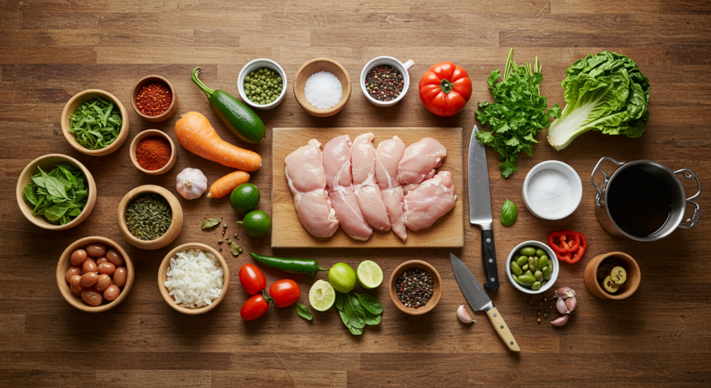 Wok de poulet : 3 recettes faciles et savoureuses à essayer 2 Wok de poulet ingredients