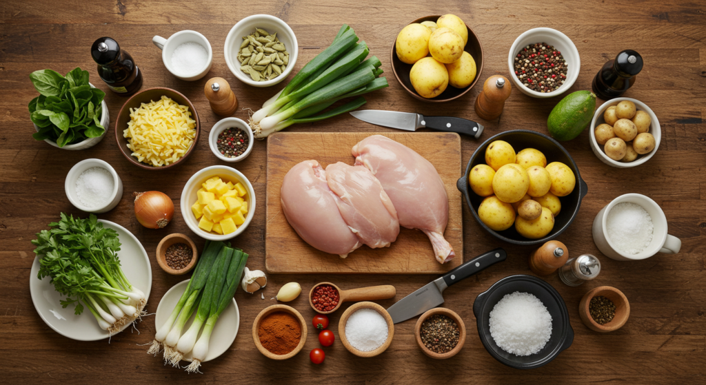 5 recettes faciles de gratin au poulet et pomme de terre à essayer 2 gratin au poulet et pomme de terre ingredients