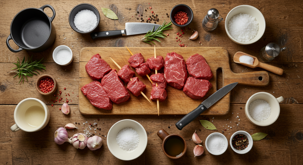 Brochette de boeuf : 5 recettes faciles à essayer 2 brochettes de boeuf